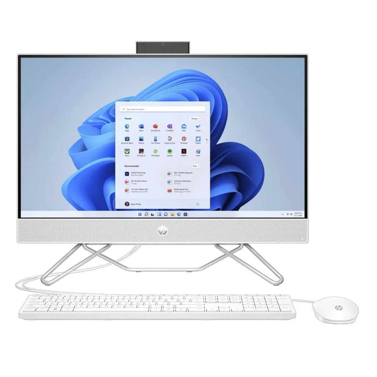 HP AIO-24-CB0010 All-in-One Desktop, 23.8' 1920x1080, Intel Celeron J4025, 8GB RAM, 512GB SSD