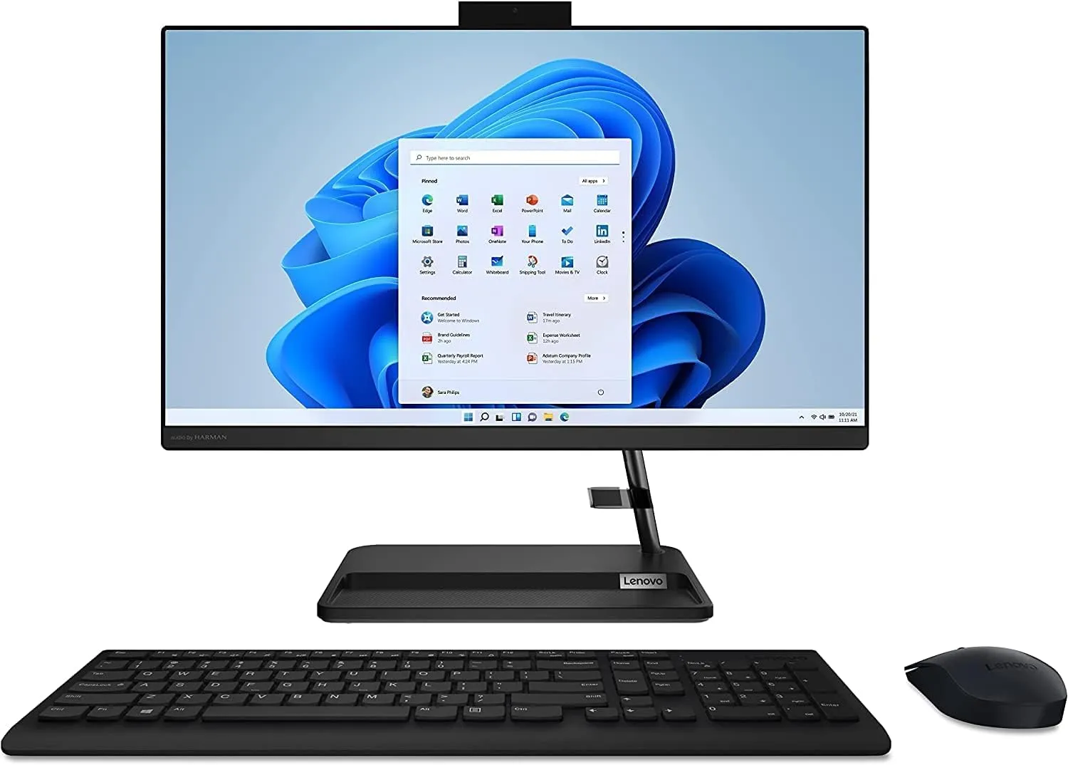 Lenovo AIO-F0GG0013US 21.5' FHD Intel i3-1220P Desktop, 8GB RAM, 256GB SSD, Wi-Fi & USB