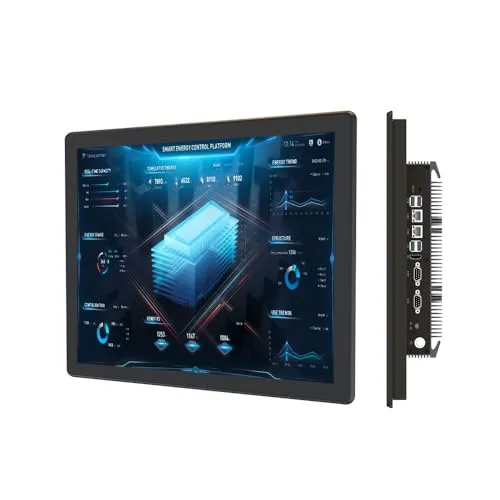 YanKe 12.1' Industrial All-in-One Touchscreen PC, IP65 Waterproof, N5095, 8GB RAM, 256GB SSD